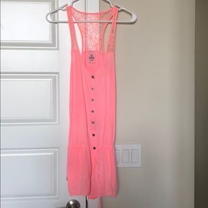 PINK coral playsuit